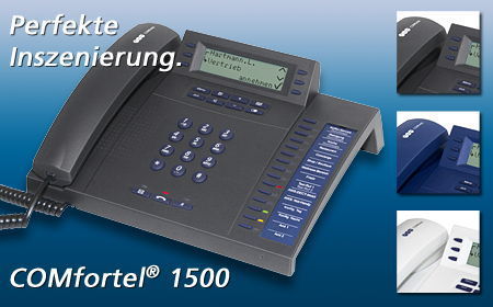 Auerswald COMfortel 1500 ISDN/UpO schwarz gebr.